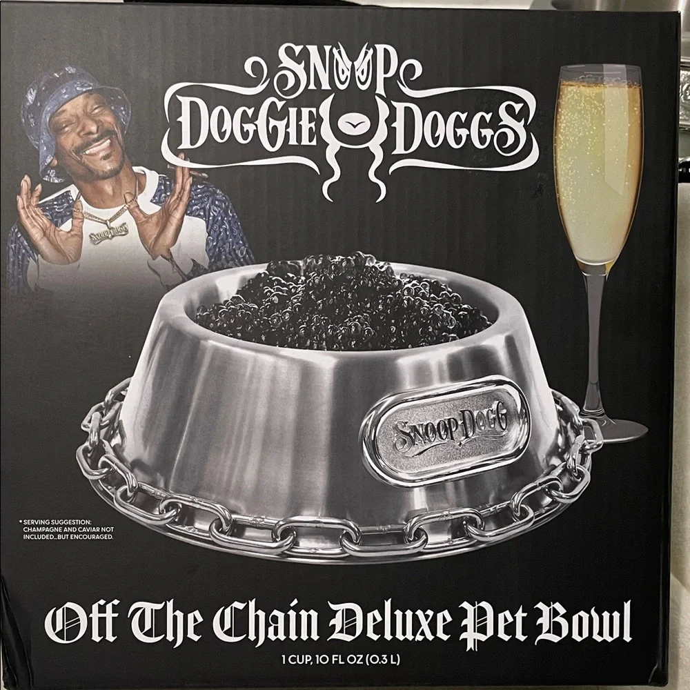 Snoop Dogg Chain Design Pet Bowl